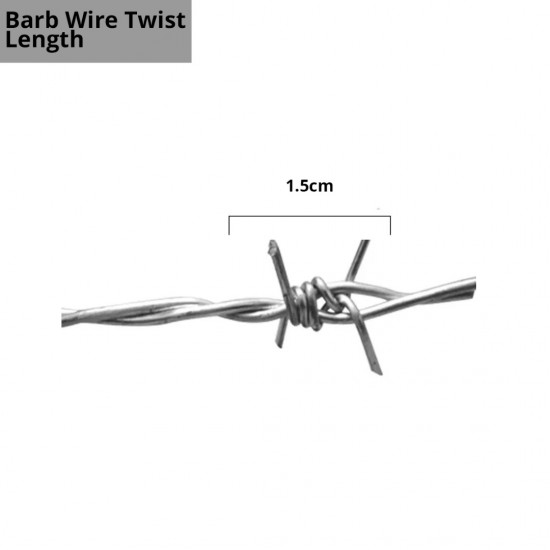 Galvanized G.I Security Barbed Wire #14 ~2.0MM (T) x 55M (L) x ~5.0KG