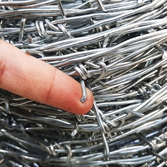 Galvanized G.I Security Barbed Wire #14 ~2.0MM (T) x 55M (L) x ~5.0KG