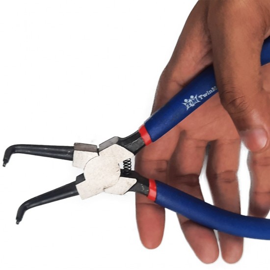 TwinMaster 7'' Internal Bent Circlip Plier 