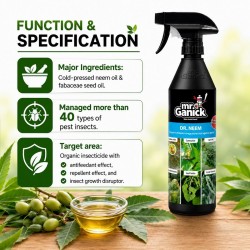 Baba Mr Ganick PT-8003 Dr. Neem Organic & Broader-Range Protection Against Pests 500ML Baba Mr Ganick PT-8003 Dr. Neem Organic & Broader-Range Protection Against Pests 500ML