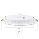 CSL CSL-R18 Round Premium Panel Light LED Ceiling Downlight Lamp 18W Warm Light (3000K)