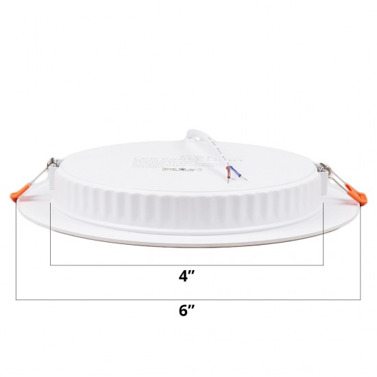 CSL CSL-R12 Round Premium Panel Light LED Ceiling Downlight Lamp 12W Daylight (6500K)