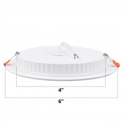 CSL CSL-R12 Round Premium Panel Light LED Ceiling Downlight Lamp 12W Warm Light (3000K)