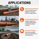 BSH Vitrified Clay Pipes (VCP) Straight Pipe 225MM (DIA) x 1.75M (L)
