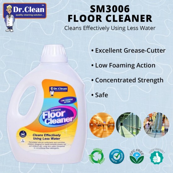 Dr Clean SM3006 Floor Cleaner Reduced Water Use Cleaner 2L