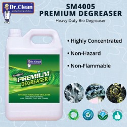 Dr Clean SM4005 Premium Degreaser Specially Formulated Emulsifier Effectively Removes Oils, Greases, Tars & Others 5L