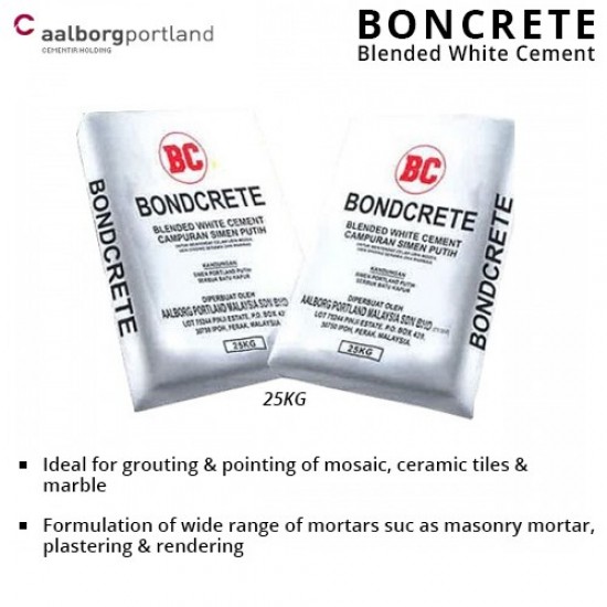 Bondcrete Blended White Cement/Simen Putih 25KG