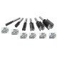 Bosch Straight Router/Trimmer Bit Set 1/4" Shank 6PCS (2607017467)