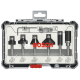 BOSCH Trimmer & Edging Router Bit Set 1/4" Shank 6PCS (2607017470)