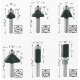 BOSCH Trimmer & Edging Router Bit Set 1/4" Shank 6PCS (2607017470)