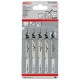 BOSCH T101BR Jigsaw Blade For Clean Straight Cut Wood x 5PCS (2608630014)