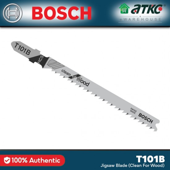 BOSCH T101B Jigsaw Blade For Clean Straight Cut Wood x 5PCS/PKT (2608630030)