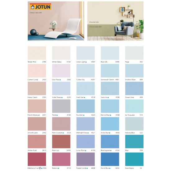 Jotun Paint Essence Cover Plus For Interior 1L (Matt - Standard Colour)