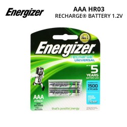 Energizer Rechargeable Batteries Power Plus AAA (2 PCS)