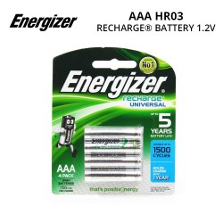 Energizer Rechargeable Batteries Power Plus AAA (4 PCS)