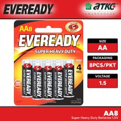 Eveready AA8​ Super Heavy Duty Batteries 1.5V​ (8PCS/PKT)