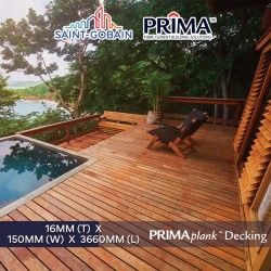 Saint-Gobain Prima Plank Decking 16MM (T) x 150MM (W) x 3660MM (L) - Timbergrain