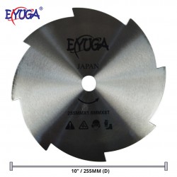 Eyuga CU-8TSS 10" Stainless Steel Round Grass Cutter Blade 255MM (D) x 1.6MM (T) x 8T