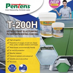 Pentens T-200H UV Resistant Elastomeric PU Waterproofing Coating 4.5KG