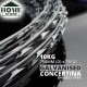 Home Store Galvanised Concertina Razor Barbed Tape Wire 10KG 750MM (D) x 7M (L)