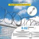 Home Store Galvanised Concertina Razor Barbed Tape Wire 10KG 750MM (D) x 7M (L)