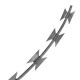 Home Store Galvanised Concertina Razor Barbed Tape Wire 10KG 750MM (D) x 7M (L)