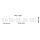 Home Store Galvanised Concertina Razor Barbed Tape Wire 10KG 750MM (D) x 7M (L)