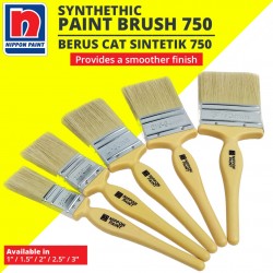 Nippon Paint Synthetic Paint Brush 750 1'' / 1.5'' / 2'' / 2.5'' / 3''