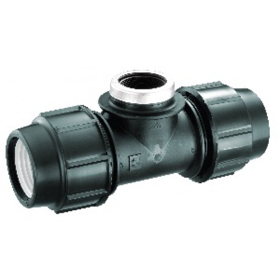 HDPE Poly Fittings Female Tee 25mm x 1/2"
