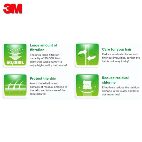 3M Water Filter | 3M SFKC01-CN1 Shower/Bath Filter 50000L 3M Water Filter | 3M SFKC01-CN1 Shower/Bath Filter 50000L