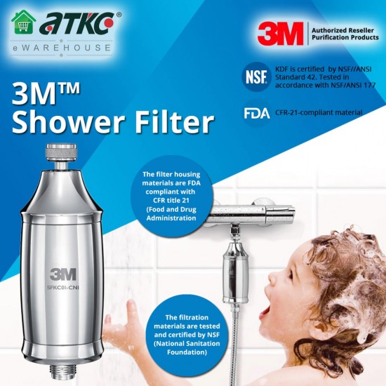 3M Water Filter | 3M SFKC01-CN1 Shower/Bath Filter 50000L 3M Water Filter | 3M SFKC01-CN1 Shower/Bath Filter 50000L