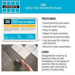 Laticrete 323 Tile Adhesive Thin-Set Mortar 25KG (Grey)