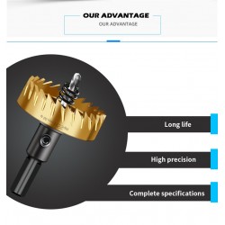 Home Store HSS High Speed Steel Hole Saw With Drill Bit 16MM Home Store HSS High Speed Steel Hole Saw With Drill Bit 16MM