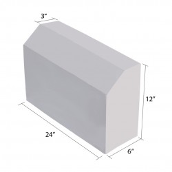 Precast Concrete Road Kerb 24'' (L) x 6'' (W) x 12'' (H) Precast Concrete Road Kerb 24'' (L) x 6'' (W) x 12'' (H)