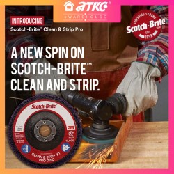 3M Scotch-Brite Clean & Strip XT Pro Disc 4'' (D) x 16.0MM (AS) For Metal Works & Fabrications