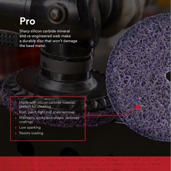 3M Scotch-Brite Clean & Strip XT Pro Disc 4'' (D) x 16.0MM (AS) For Metal Works & Fabrications 3M Scotch-Brite Clean & Strip XT Pro Disc 4'' (D) x 16.0MM (AS) For Metal Works & Fabrications