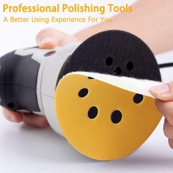 Home Store High-Temperature Calcined Ceramic Abrasive Velcro Sanding Disc 125MM (5'')