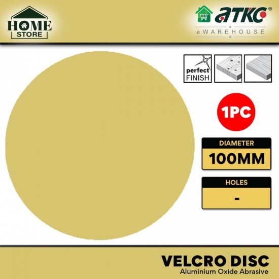 Home Store Aluminium Oxide Velcro Sanding Disc 4" 100MM Grit Size P60 ~ P1000 Home Store Aluminium Oxide Velcro Sanding Disc 4" 100MM Grit Size P60 ~ P1000