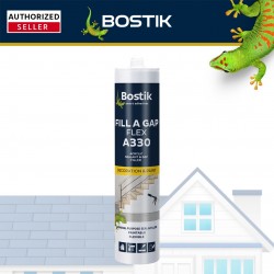 Bostik A330 Fill A Gap Flex, Easy to Apply & Clean, Versatile Economic Acrylic Sealant 450G - White 