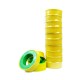 [10PCS] VIP #VIP-1208 Teflon PTFE Thread Seal White Tape 12MM (W) x 8M (L) - Yellow Green