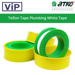 [10PCS] VIP #VIP-1208 Teflon PTFE Thread Seal White Tape 12MM (W) x 8M (L) - Yellow Green