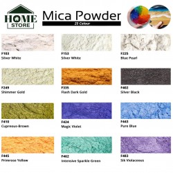 Home Store Mica Pearlescent Pigment Powder For Epoxy Resin / Cosmetics / Crafts & DIY Project 10G (Colour Chart 3)