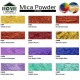 Home Store Mica Pearlescent Pigment Powder For Epoxy Resin / Cosmetics / Crafts & DIY Project 10G (Colour Chart 3)
