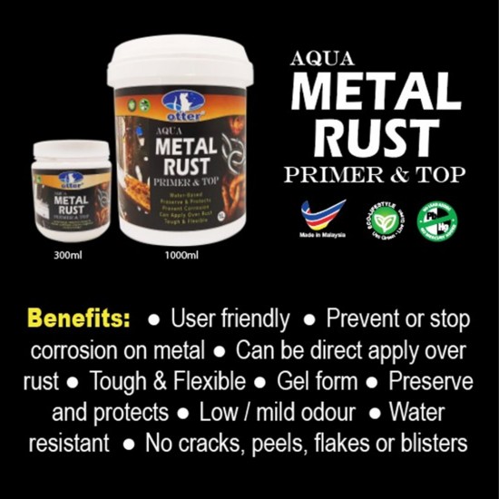 Otter Aqua Metal Rust Primer & Top All In One 280ML