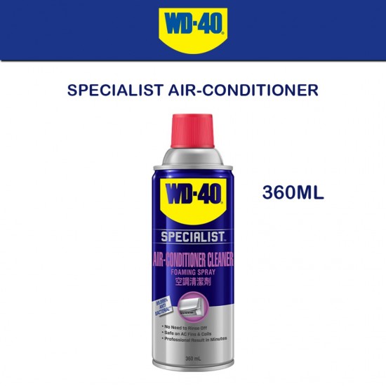 WD-40 Specialist Air-Conditioner Cleaner 360ML ( FOAMING SPRAY ) WD-40 Specialist Air-Conditioner Cleaner 360ML ( FOAMING SPRAY )