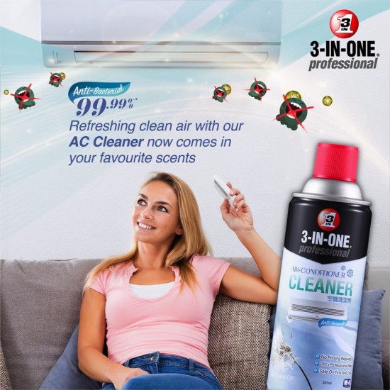 WD-40 3 In One Air-Conditioner Cleaner 331ML WD-40 3 In One Air-Conditioner Cleaner 331ML