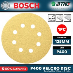 Bosch P400 Velcro Sanding Disc 125MM (2608608T74)
