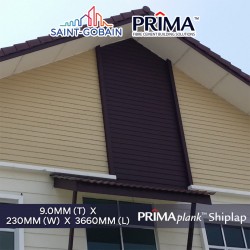 Saint-Gobin Prima Plank Shiplap 9.0MM (T) x 230MM  (W) x 3660MM (L) - Woodgrain