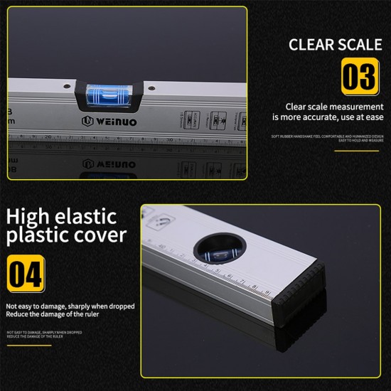 Weinuo WN-660B High Precision Aluminium Magnetic Spirit Level 12''/16''/20''/24''/32''/40'' Weinuo WN-660B High Precision Aluminium Magnetic Spirit Level 12''/16''/20''/24''/32''/40''