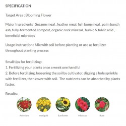 Mr Ganick 549 Organic Flower Bloom & Stem Fertilizer 400G